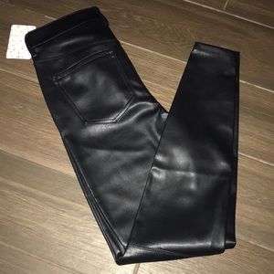 Free People Faux leather pants size 26